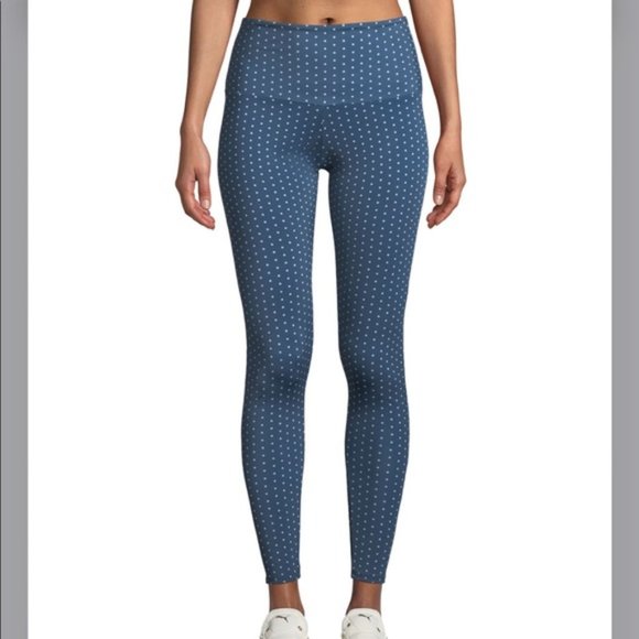 Onzie Pants - Onzie blue white polka dot leggings Sm/Med